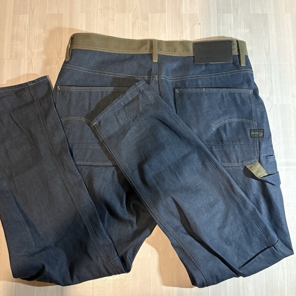 G-Star Other - G Star Raw Men's Grip 3D Relaxed Tapered PM Jeans Size 34 Raw Denim Green